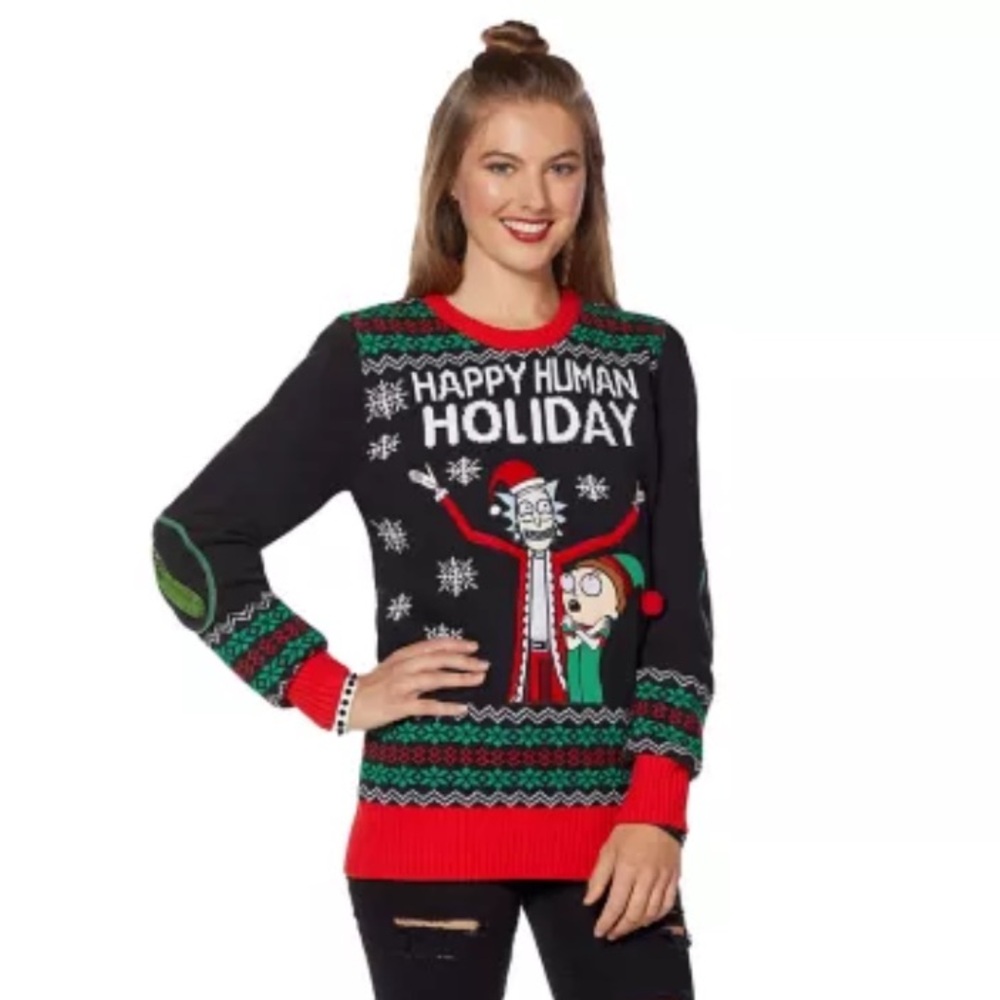 Rick and Morty light up Christmas sweater